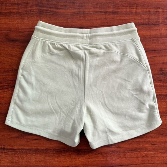 NWT Alphalete Womens S Essential Core Sweat Shorts Spring Green Zipped Pockets - Picture 13 of 13